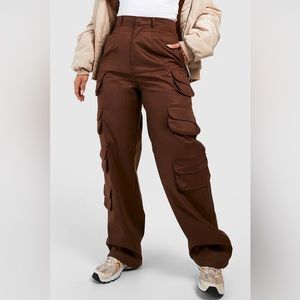 PLUS MULTI POCKET STRAIGHT LEG CARGO PANTS